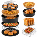 Vivid Green Airfryer Accessoires 8-delige set