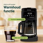 Koffiezetapparaat 1.8L met display en timer