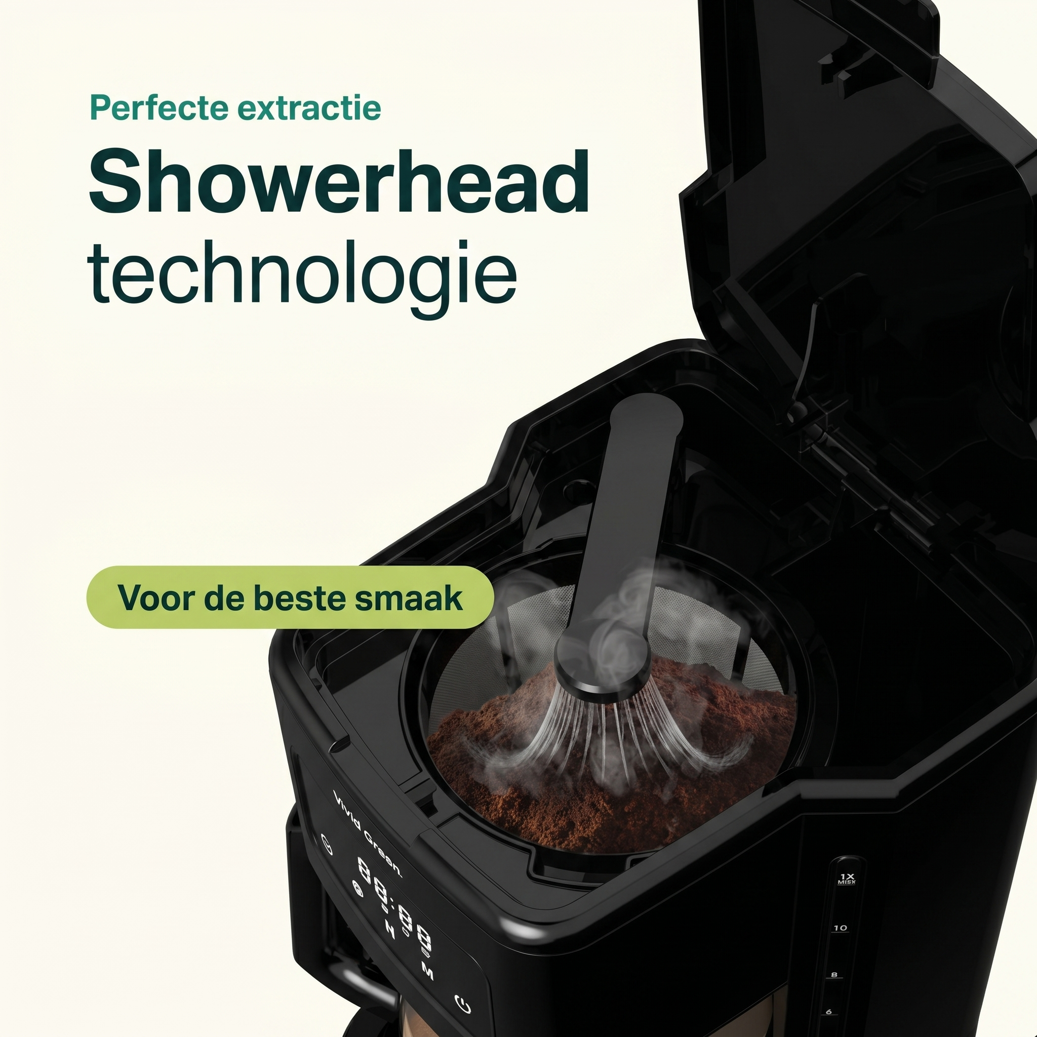 Koffiezetapparaat 1.8L met display en timer