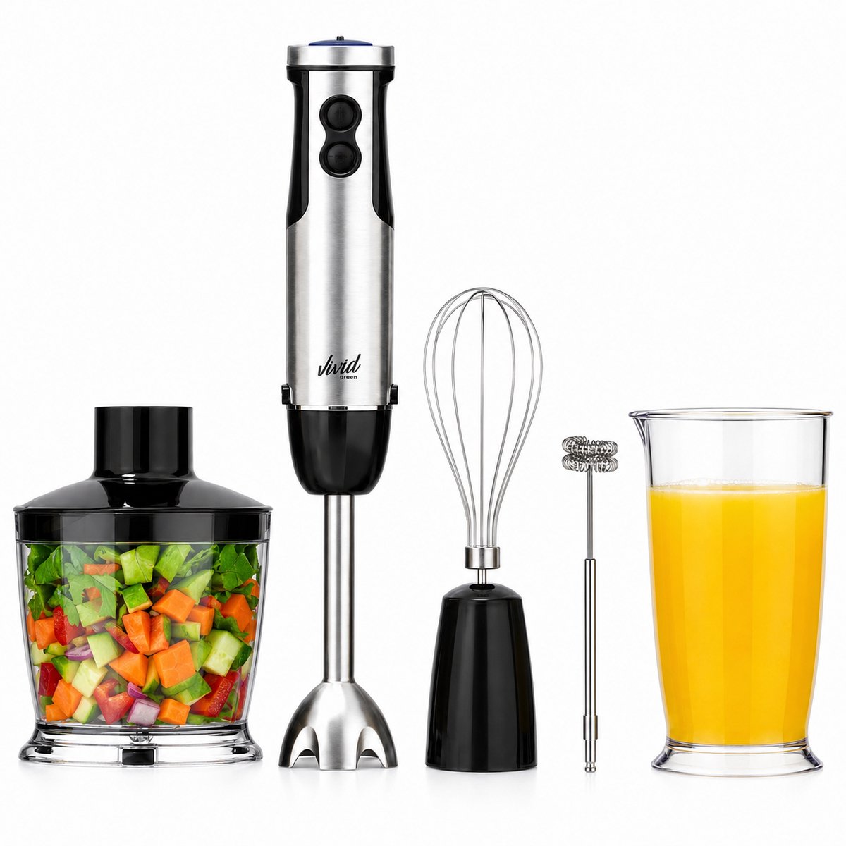 Vivid Green Staafmixer 5-in-1 Set