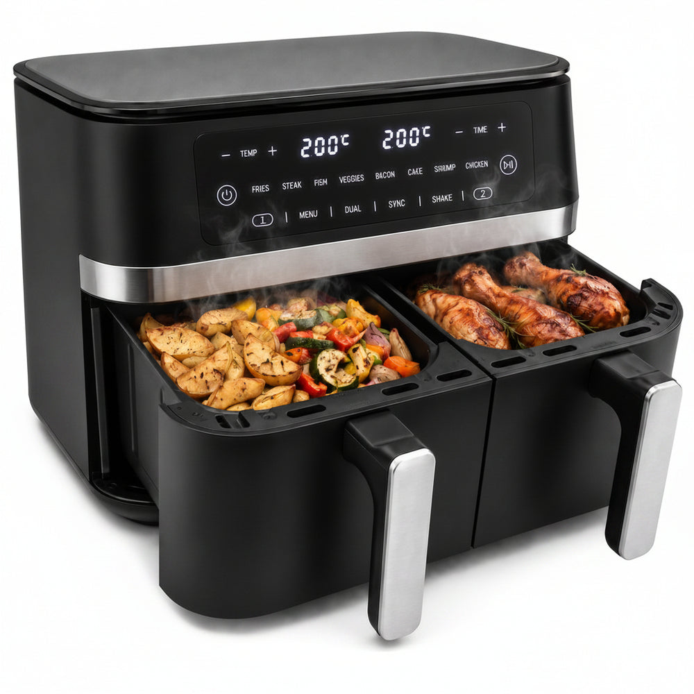 Vivid Green Dubbele Airfryer XXL