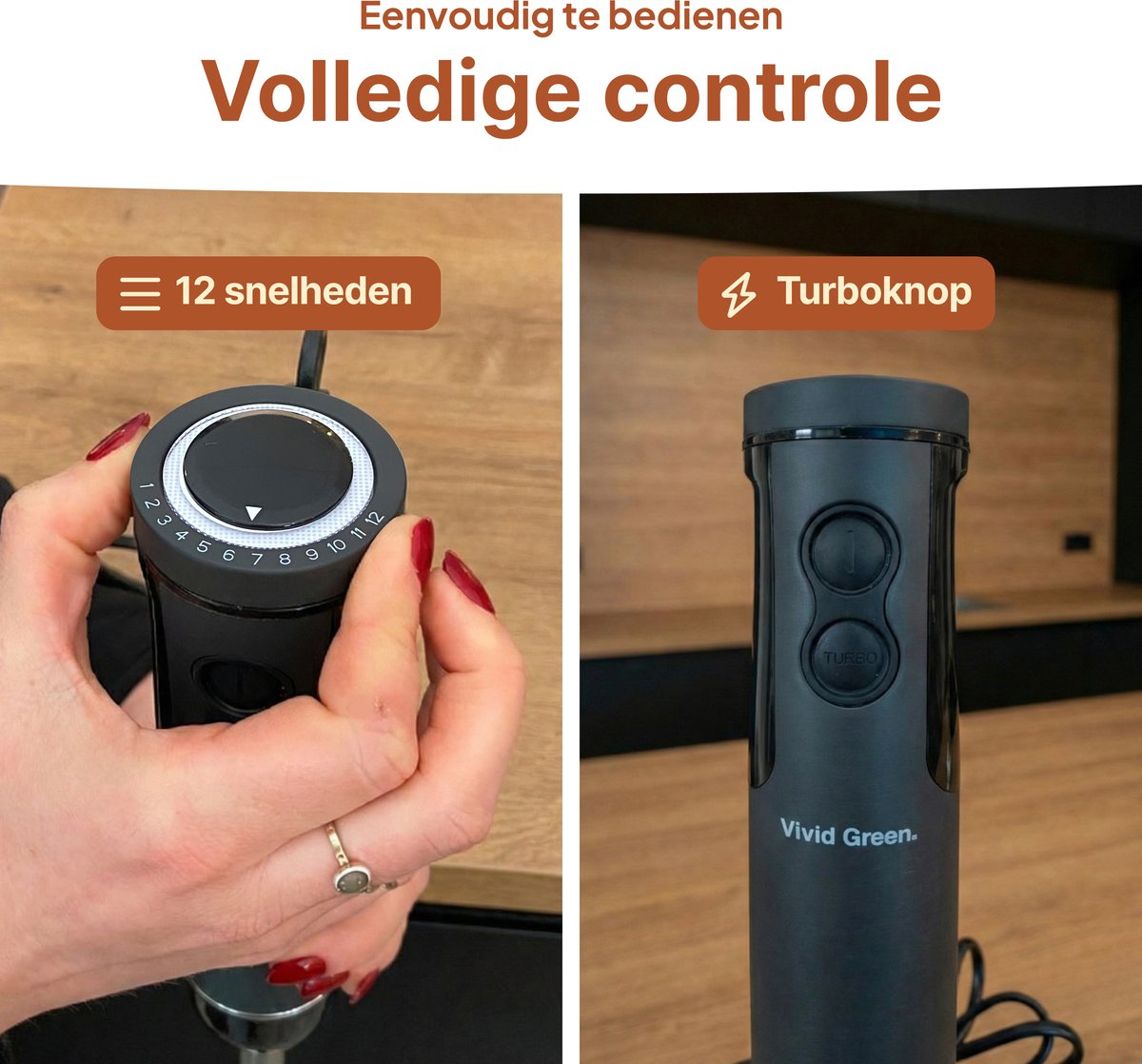 Vivid Green Staafmixer 5-in-1 Set