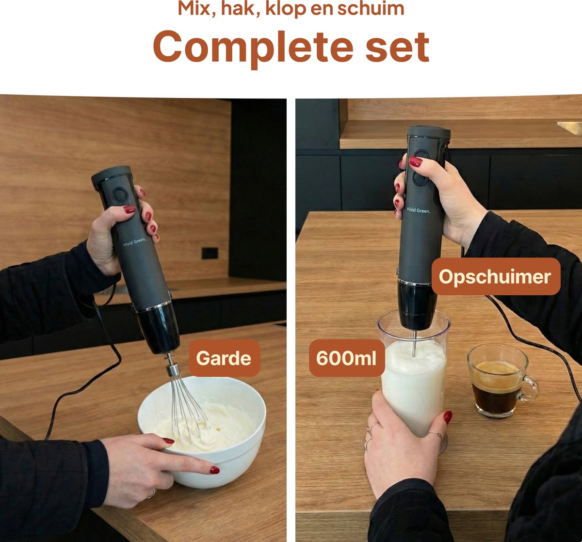 Vivid Green Staafmixer 5-in-1 Set