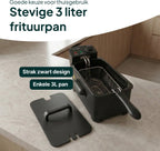 Vivid Green Frituurpan 3 Liter Zwart