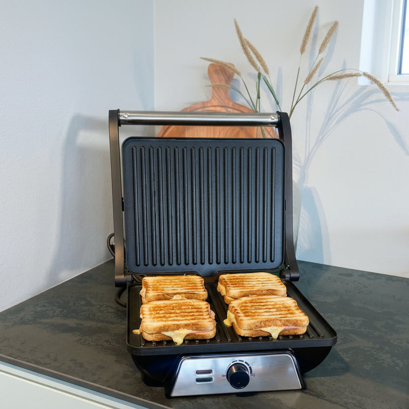 Vivid Green Tosti apparaat met Grillfunctie