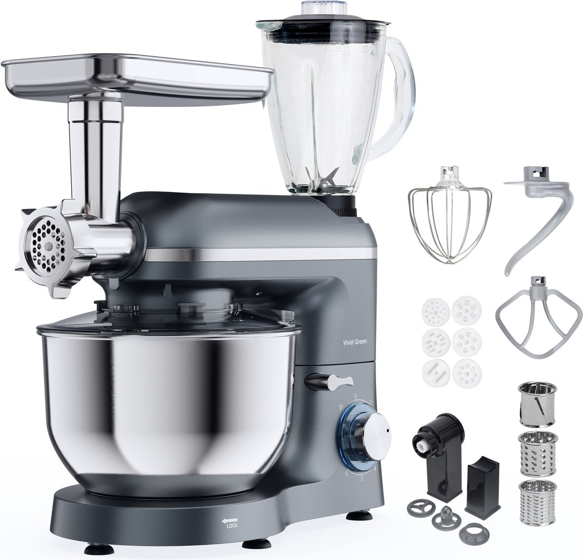 Vivid Green Keukenmachine Multifunctioneel