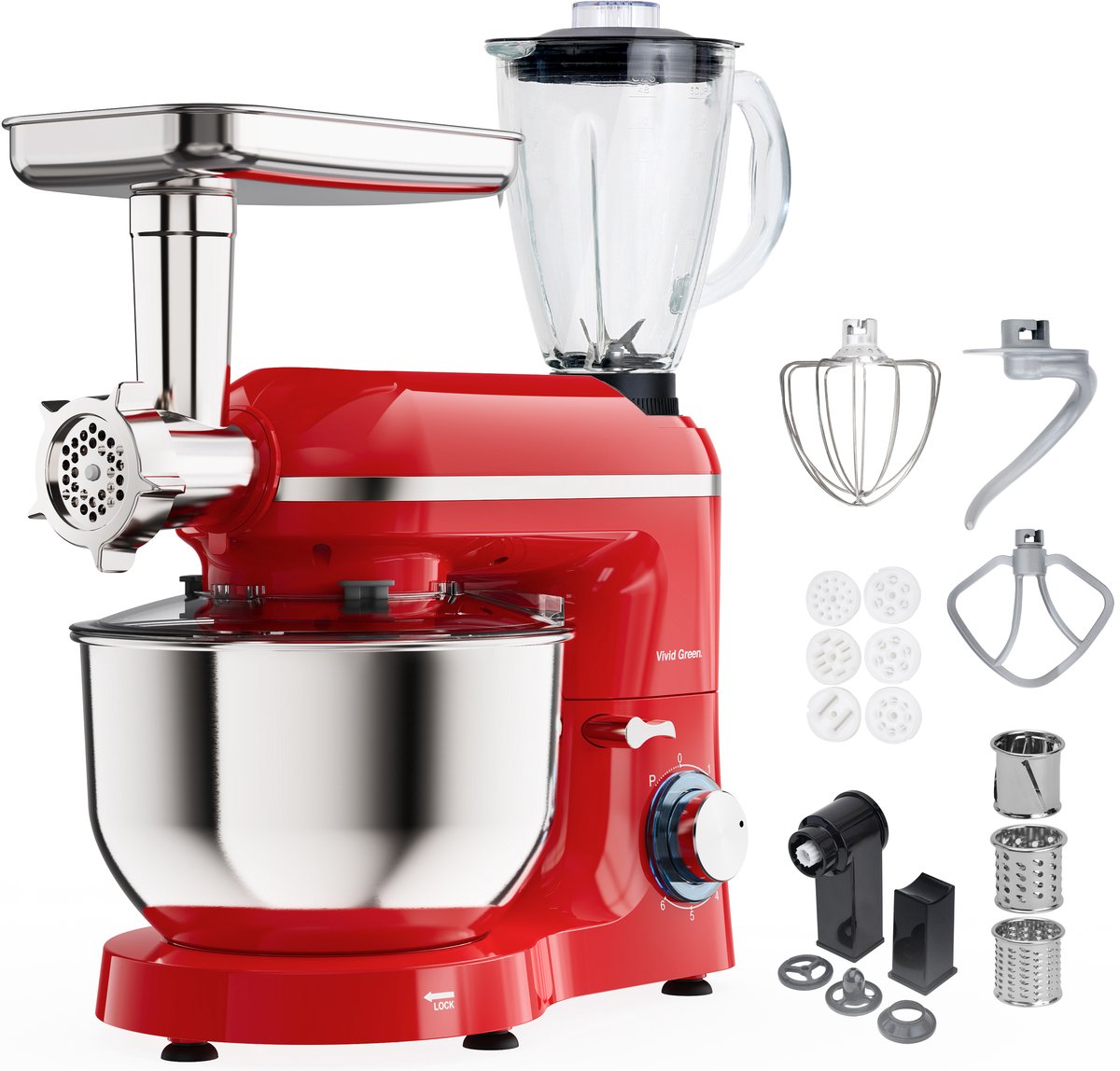 Vivid Green Keukenmachine Multifunctioneel