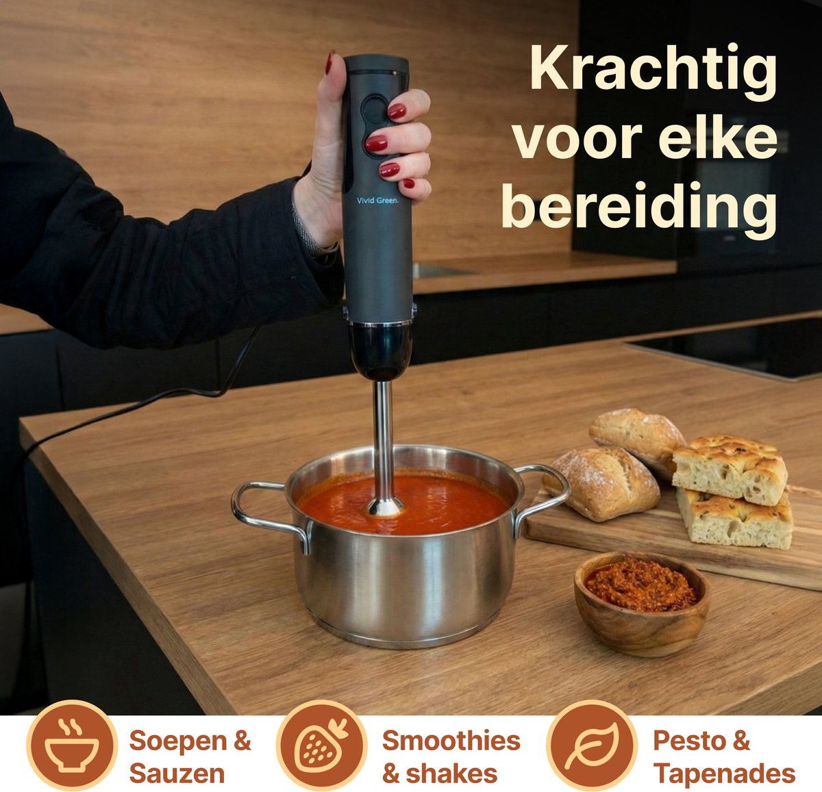 Vivid Green Staafmixer 5-in-1 Set