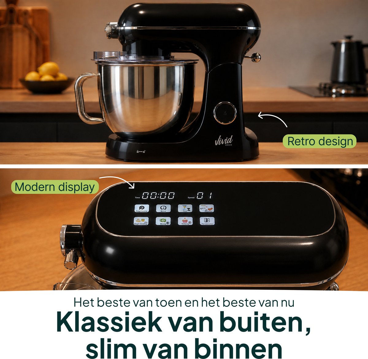 Keukenmachine Deluxe met display