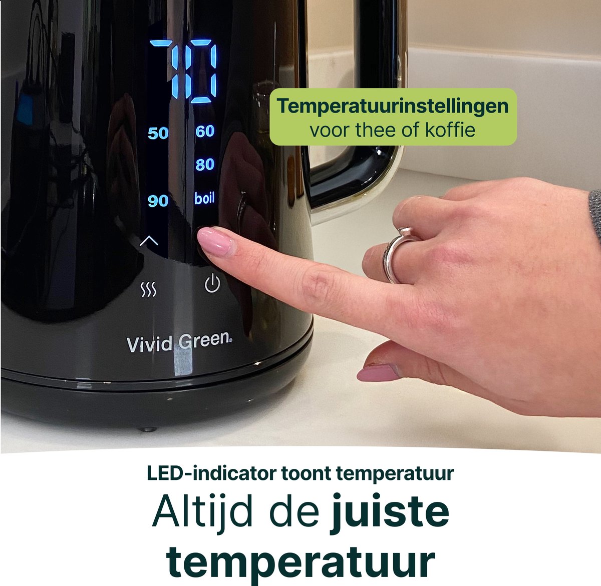 Waterkoker met Temperatuurregeling