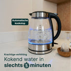 Vivid Green Glazen Waterkoker met LED-verlichting