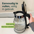 Vivid Green Glazen Waterkoker met LED-verlichting