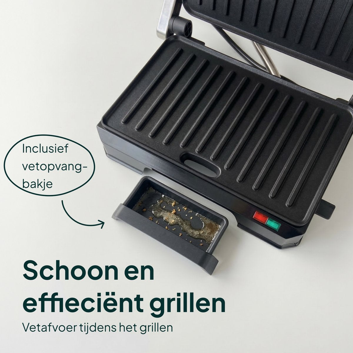 Tosti Apparaat voor 2 Tosti's - Grill IJzer - Contactgrill - Panini - Apparaten - Uitklapbaar - Vivid Green