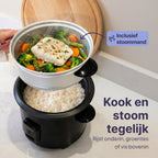 Vivid Green Rijstkoker met Stoommand