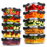 Vivid Green Mealprepbakjes Glas 10 stuks