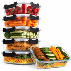 Vivid Green Mealprepbakjes Glas 6 stuks