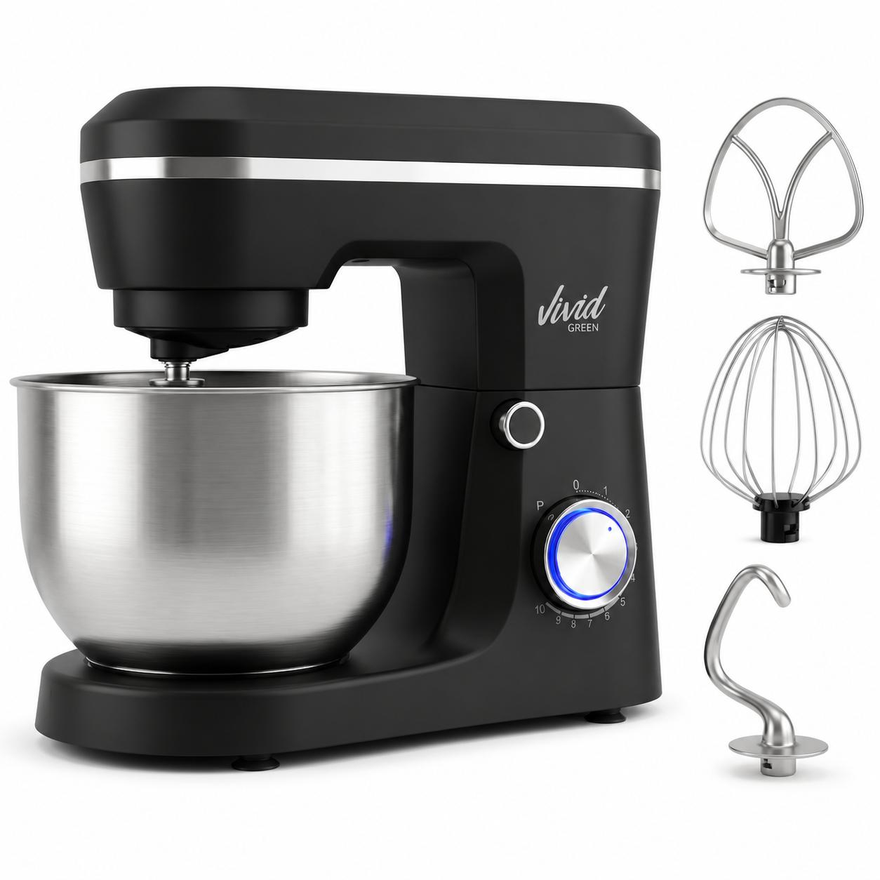 Vivid Green Keukenmachine 1500W - 3.8L Mengkom