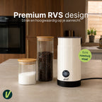 Vivid Green Melkopschuimer RVS