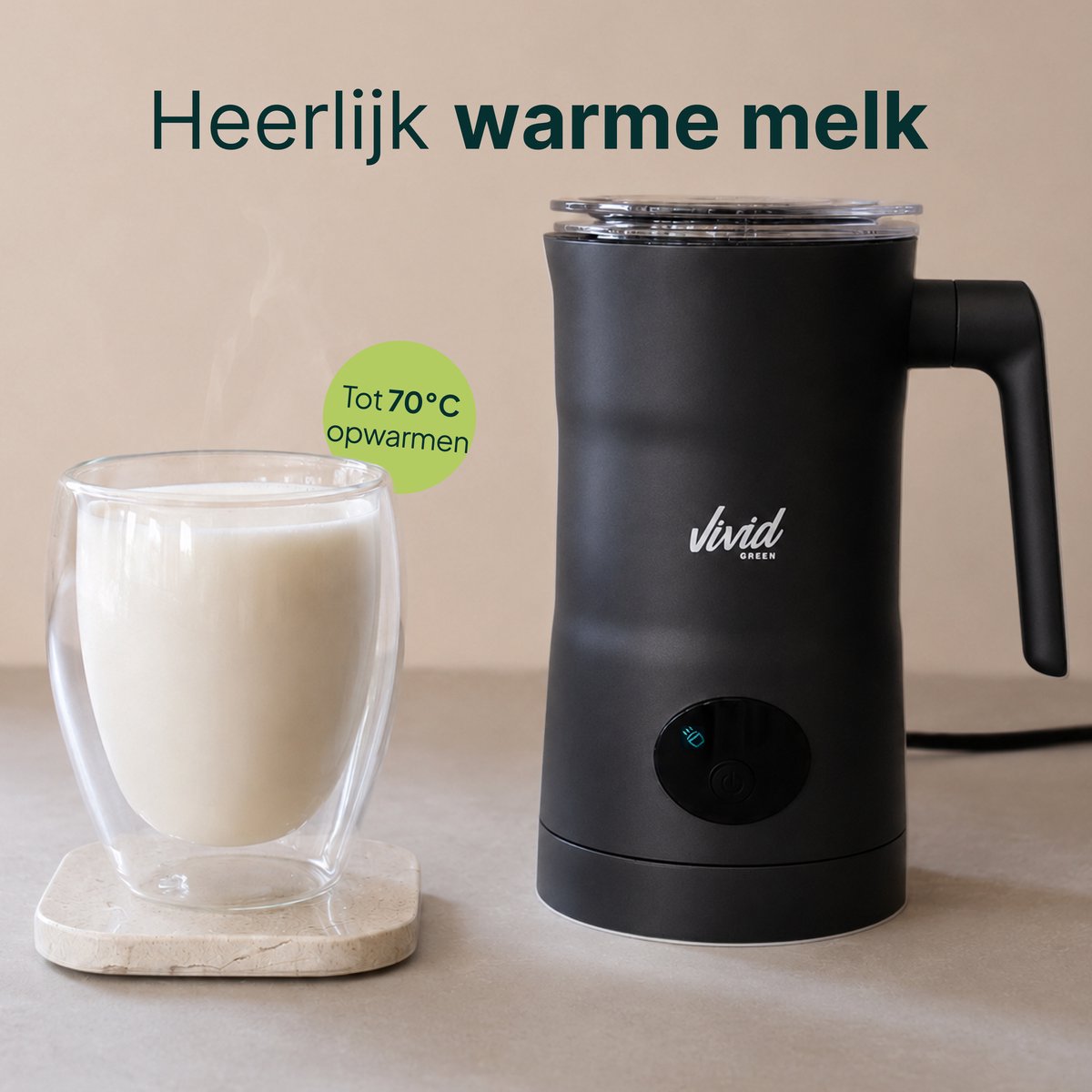 Vivid Green Melkopschuimer 350ML