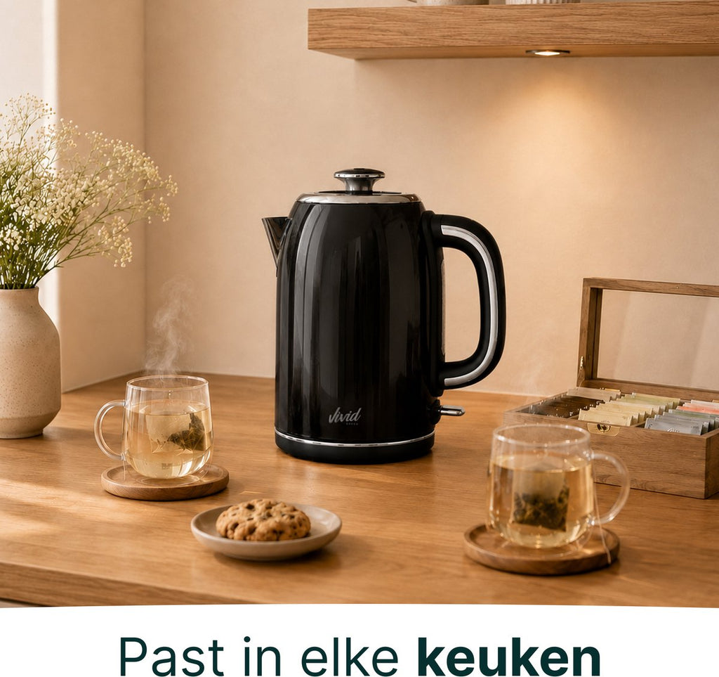 Vivid Green Luxe Waterkoker Retro Design