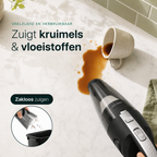 Vivid Green Kruimelzuiger Snoerloos 5 opzetstukken - Grijs