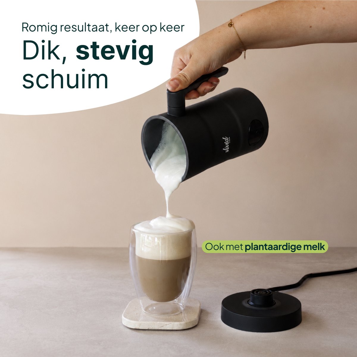 Vivid Green Melkopschuimer 350ML