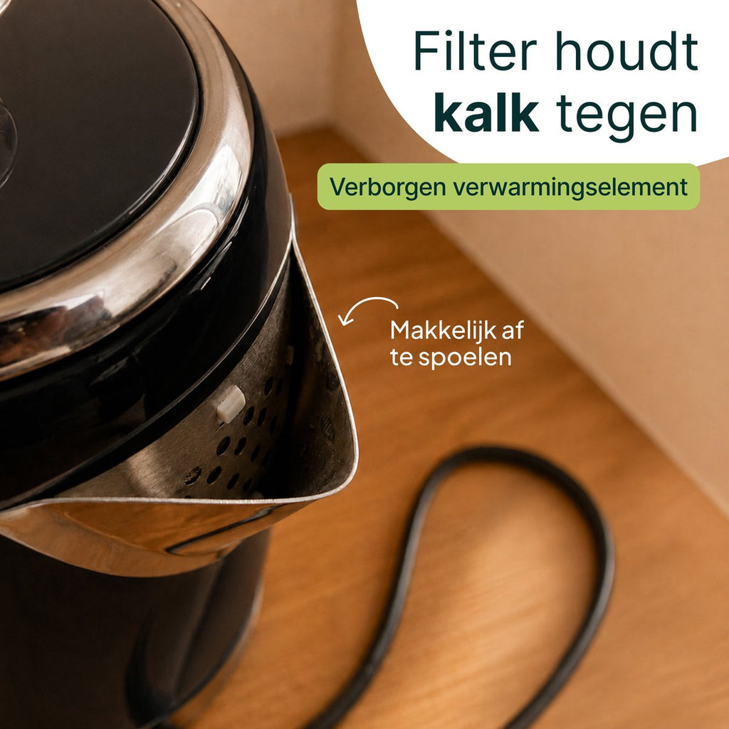 Vivid Green Luxe Waterkoker Retro Design
