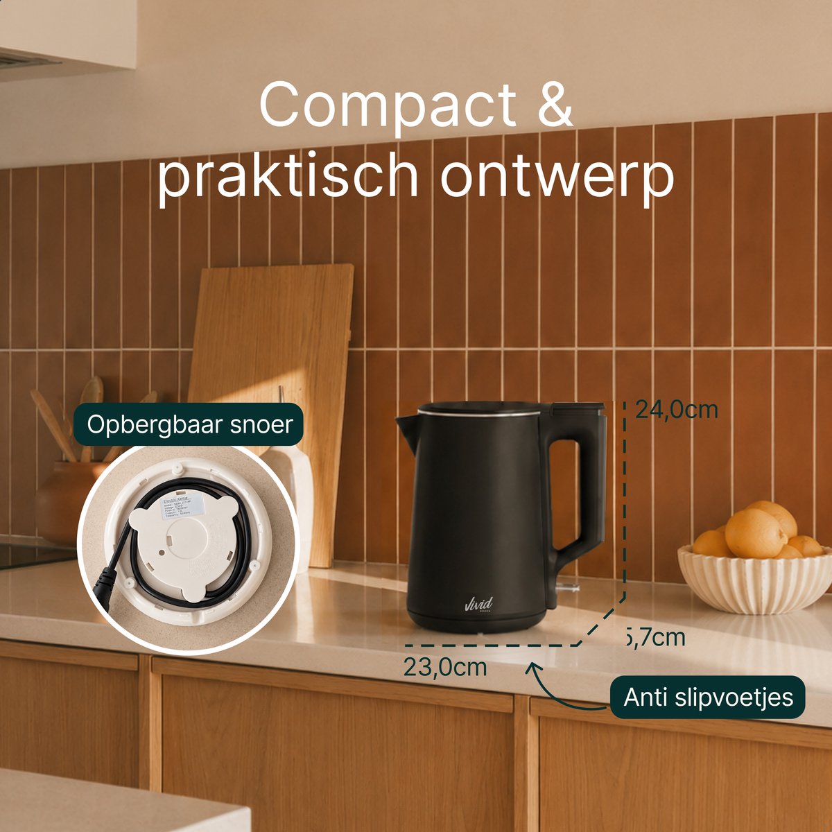 Vivid Green 2200W Waterkoker