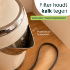 Vivid Green Luxe Waterkoker Retro Design