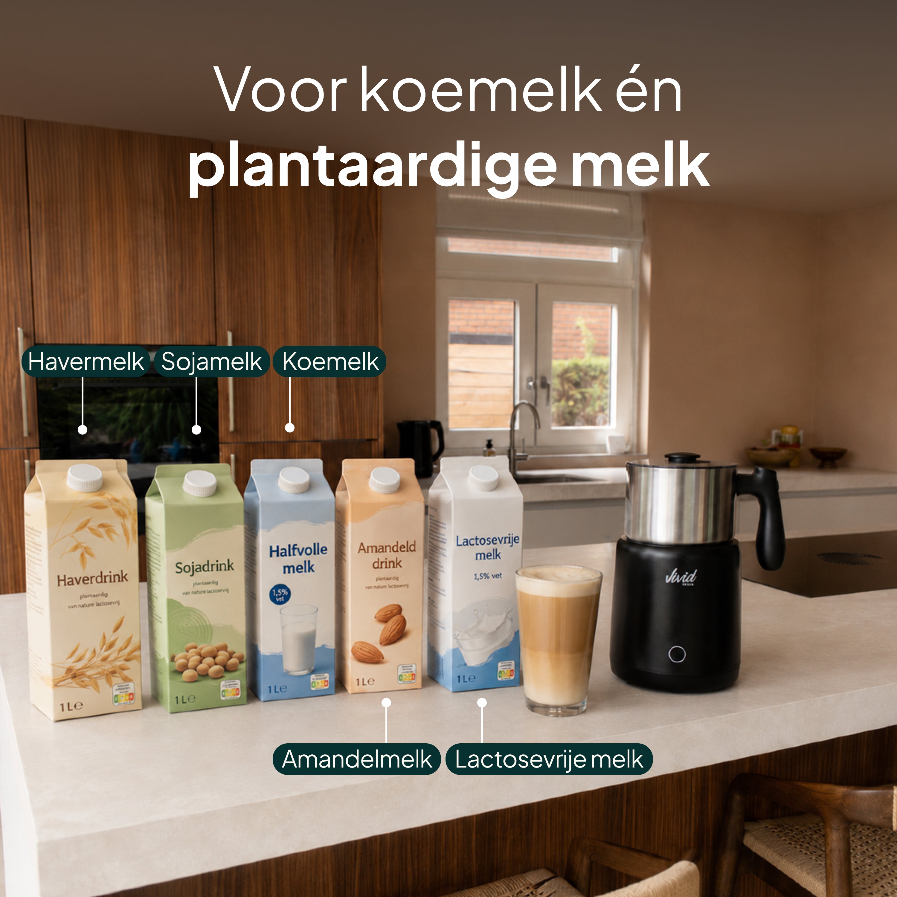 Vivid Green XXL Melkopschuimer 600ml