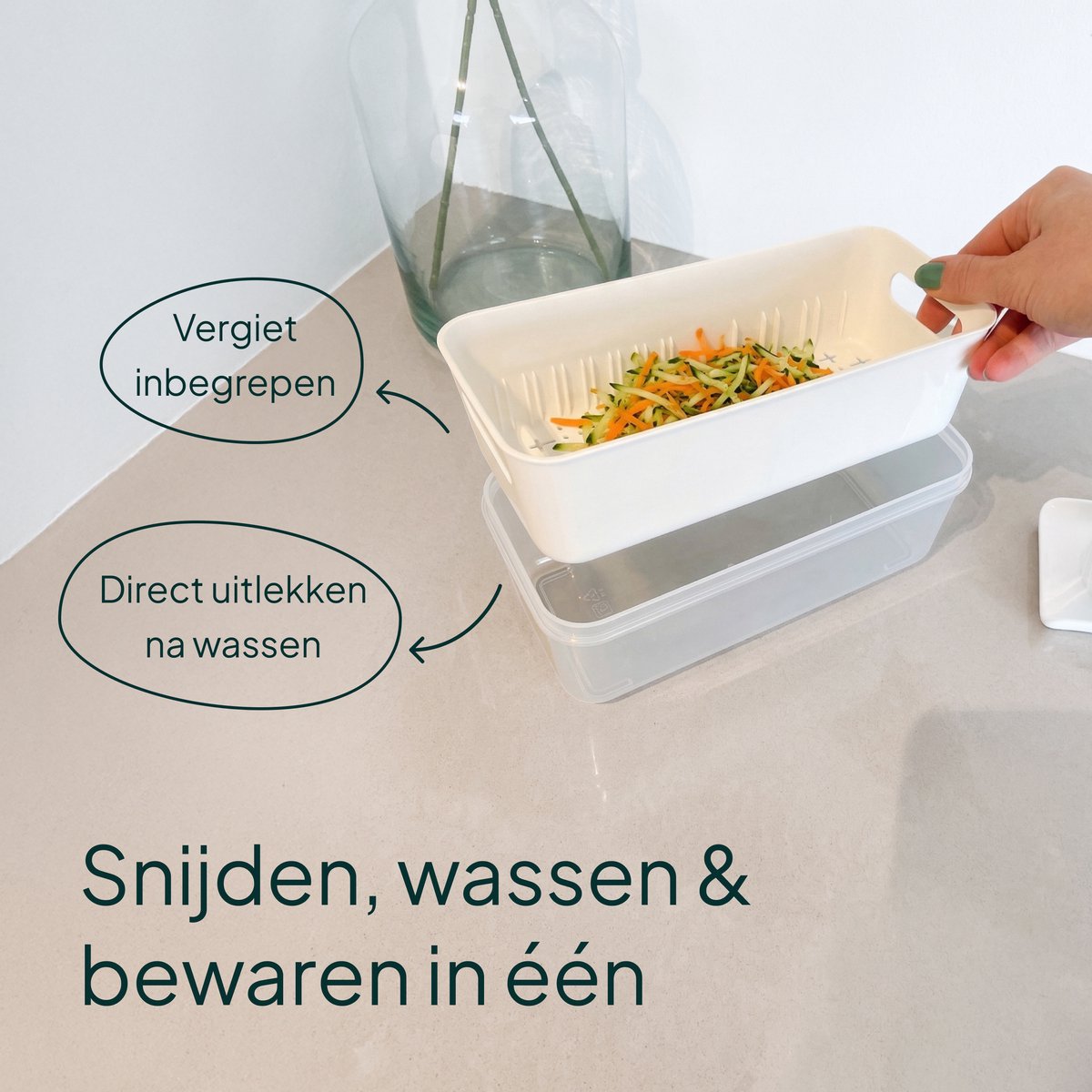 Vivid Green Groentesnijder Multifunctioneel