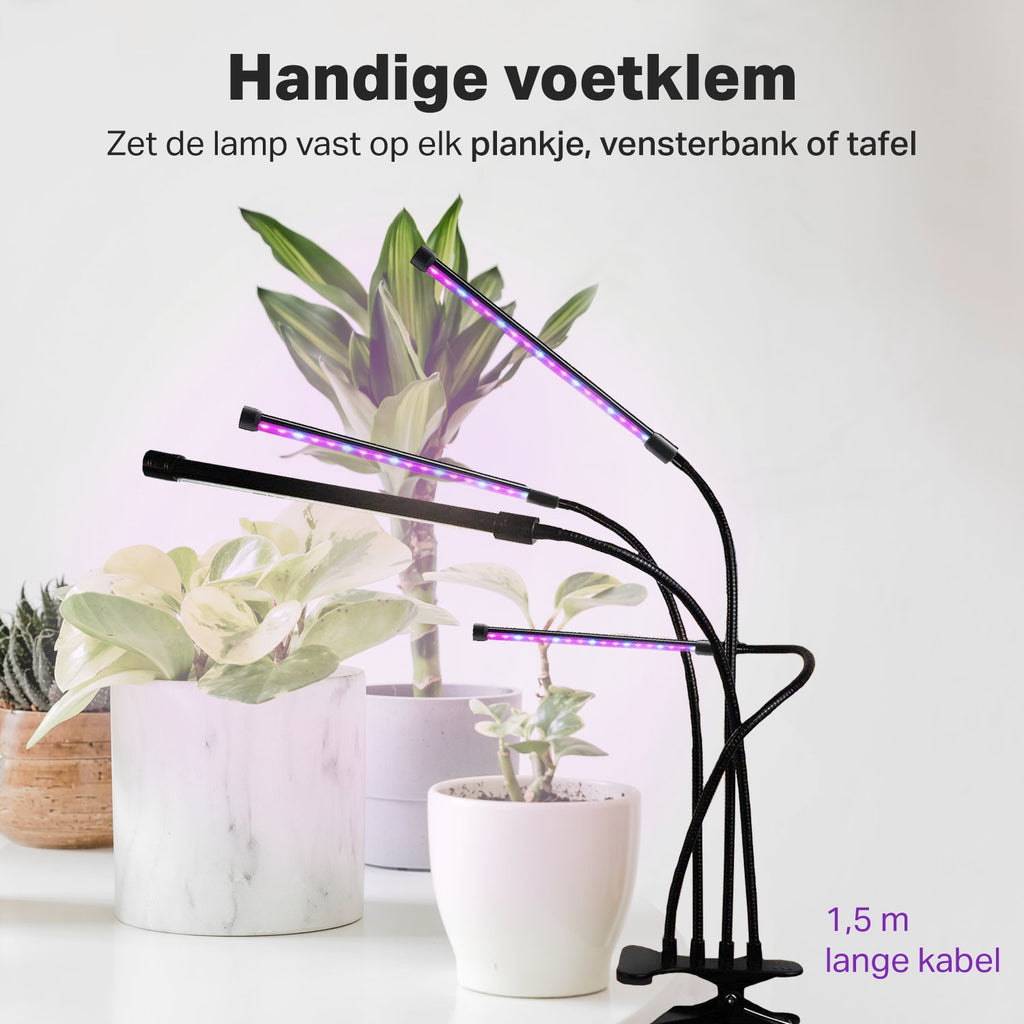 Vivid Green Kweeklamp LED Full Spectrum - Grow Light - Kweeklampen - Groeilamp - Led - Wit Licht - Groei en Bloei - 80 Leds - 40W