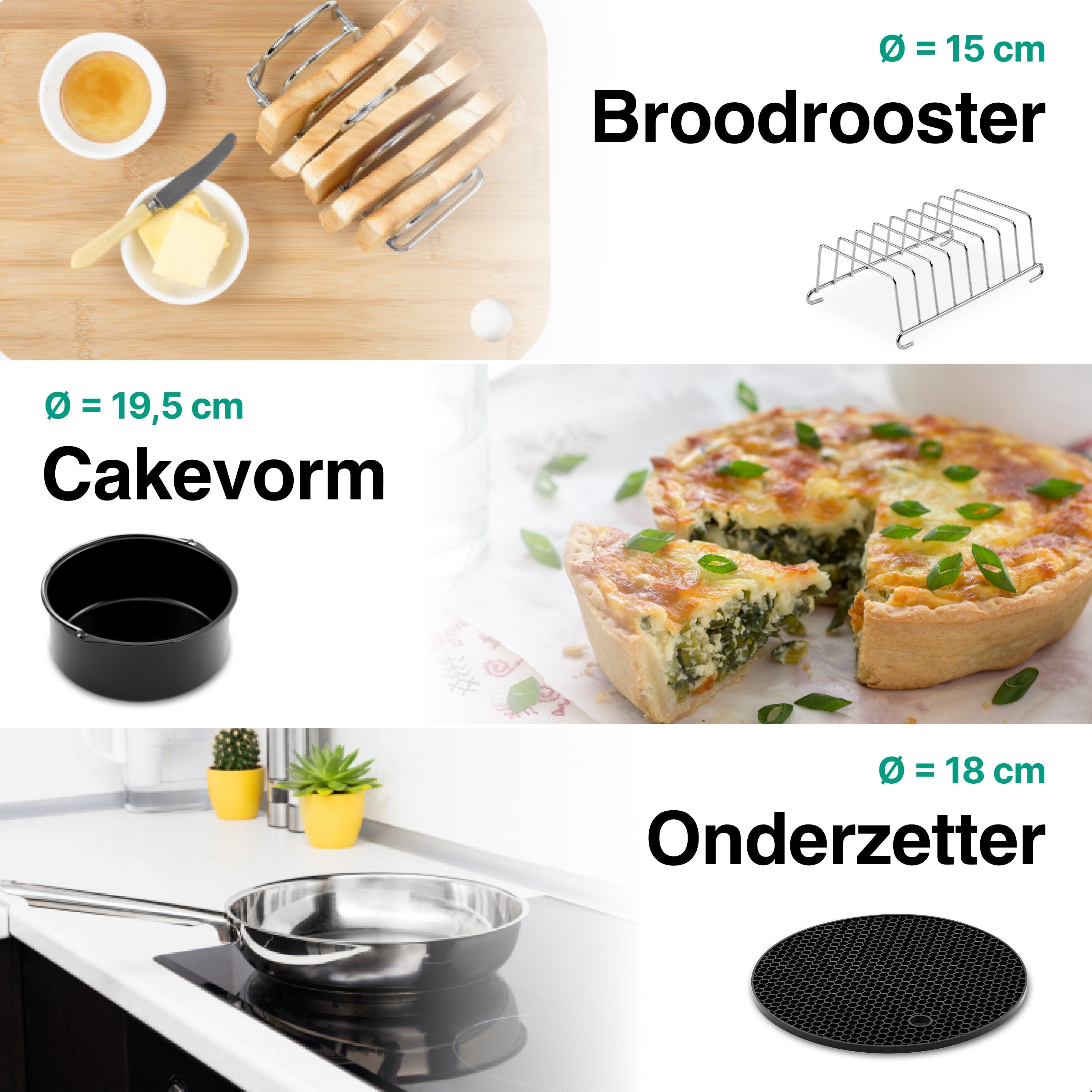 Airfryer Accessoires 8-delige set