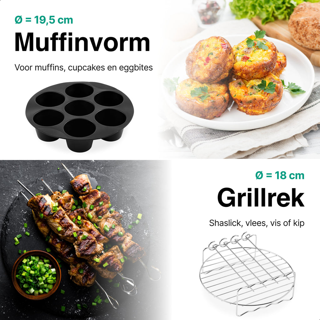 Airfryer Accessoires 8-delige set