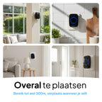 Draadloze Deurbel - IP44 Waterdicht - Met ontvanger - Zwart