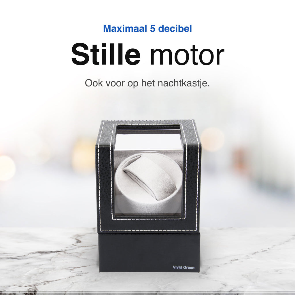 Vivid Green Watchwinder - Automatische horloge opwinder - Watch winder - Doos - Box - Opbergdoos heren - Horlogeopwinder - Watchwinders