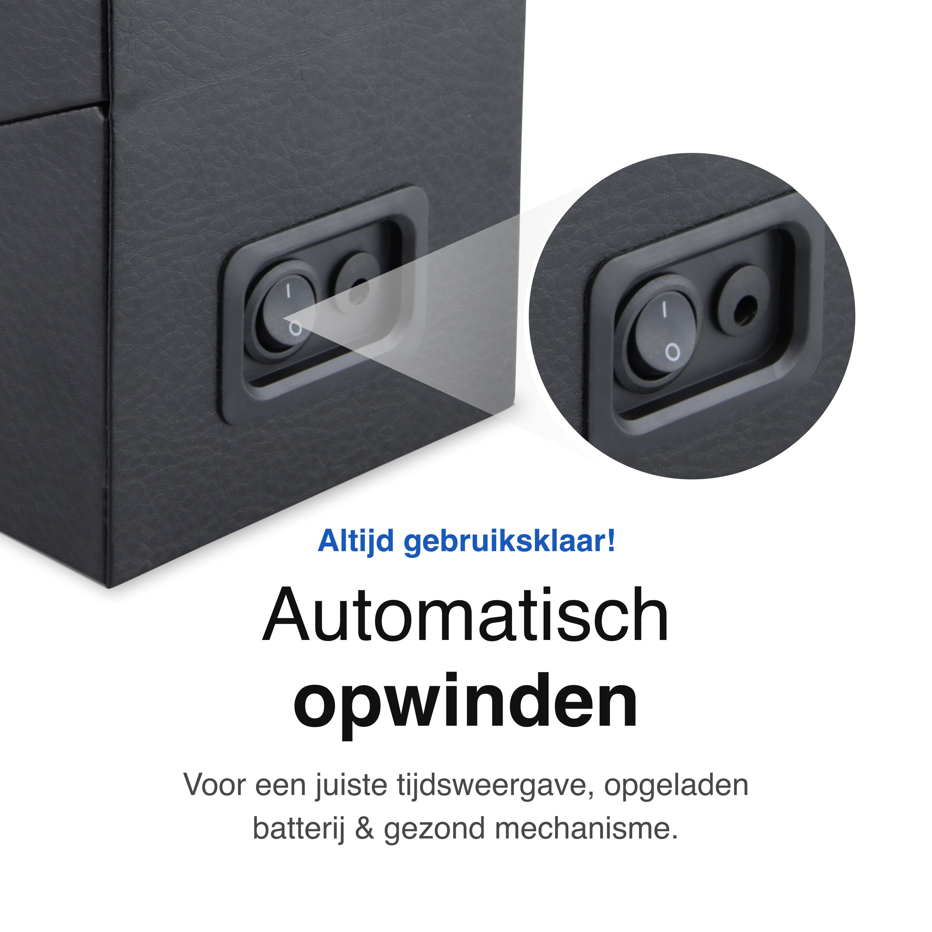 Vivid Green Watchwinder - Automatische horloge opwinder - Watch winder - Doos - Box - Opbergdoos heren - Horlogeopwinder - Watchwinders