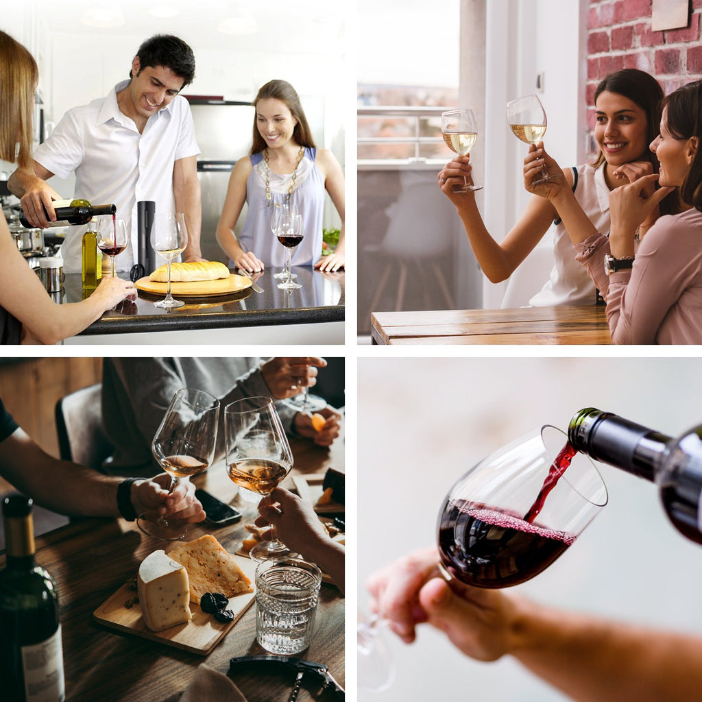 Vivid Green Elektrische kurkentrekker - Wijnopener - Wijn opener accessoires - Elektrisch - Set - Deluxe - Zwart