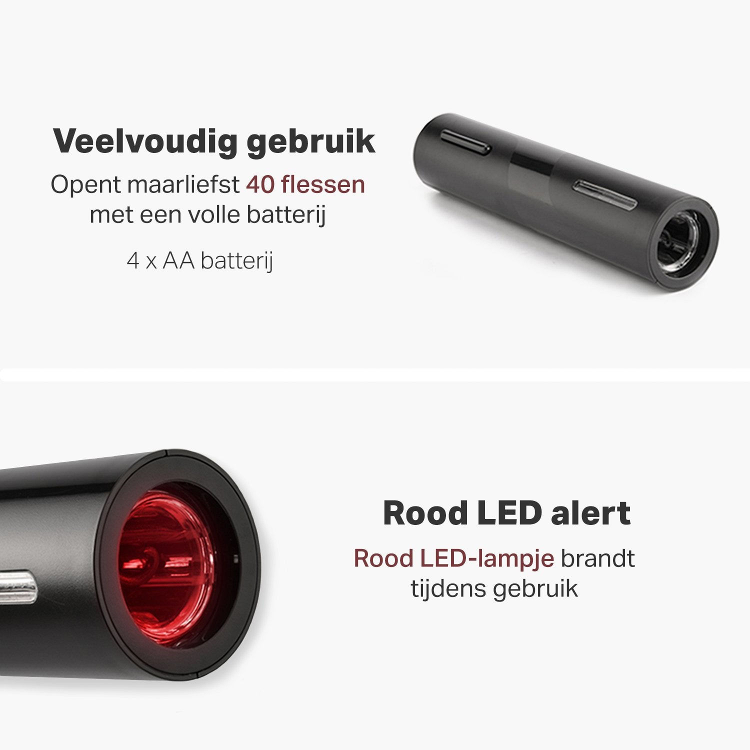 Vivid Green Elektrische kurkentrekker - Wijnopener - Wijn opener accessoires - Elektrisch - Set - Deluxe - Zwart