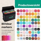 Twinmarkers 80 stuks voor volwassenen - Alcohol Markers