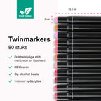 Twinmarkers 80 stuks voor volwassenen - Alcohol Markers