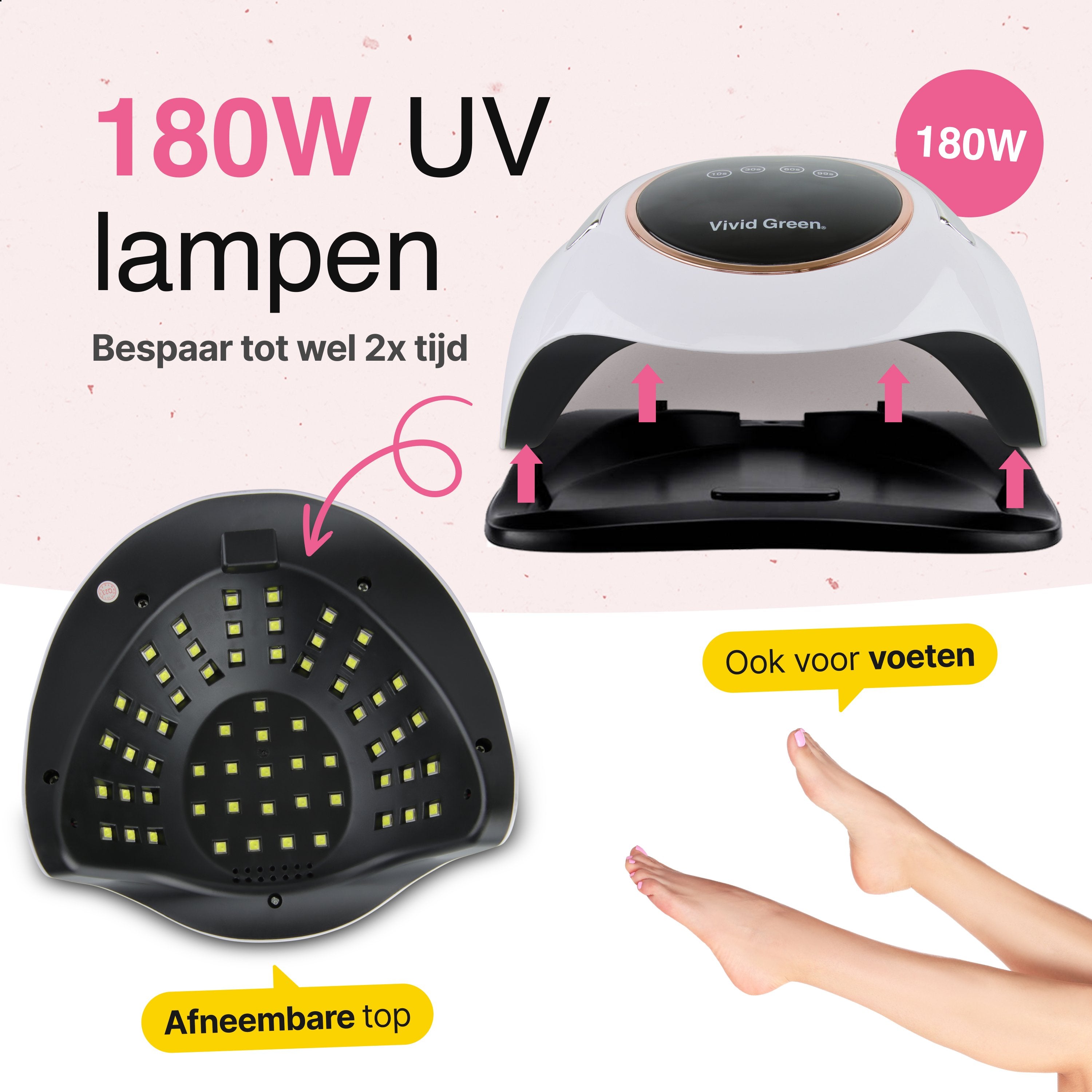 UV lamp gelnagels 180W