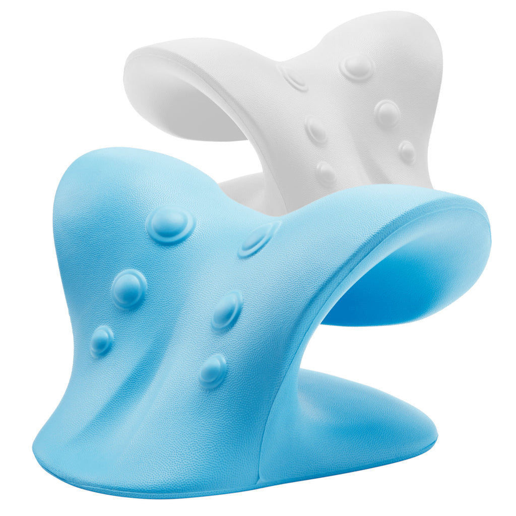 Vivid Green Nekstretcher- Massage kussen - Blauw