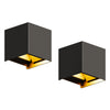 Wandlamp - 2 pack - Werkt op netstroom - 3000K - Voor binnen en buiten - Buitenlamp - Vivid Green