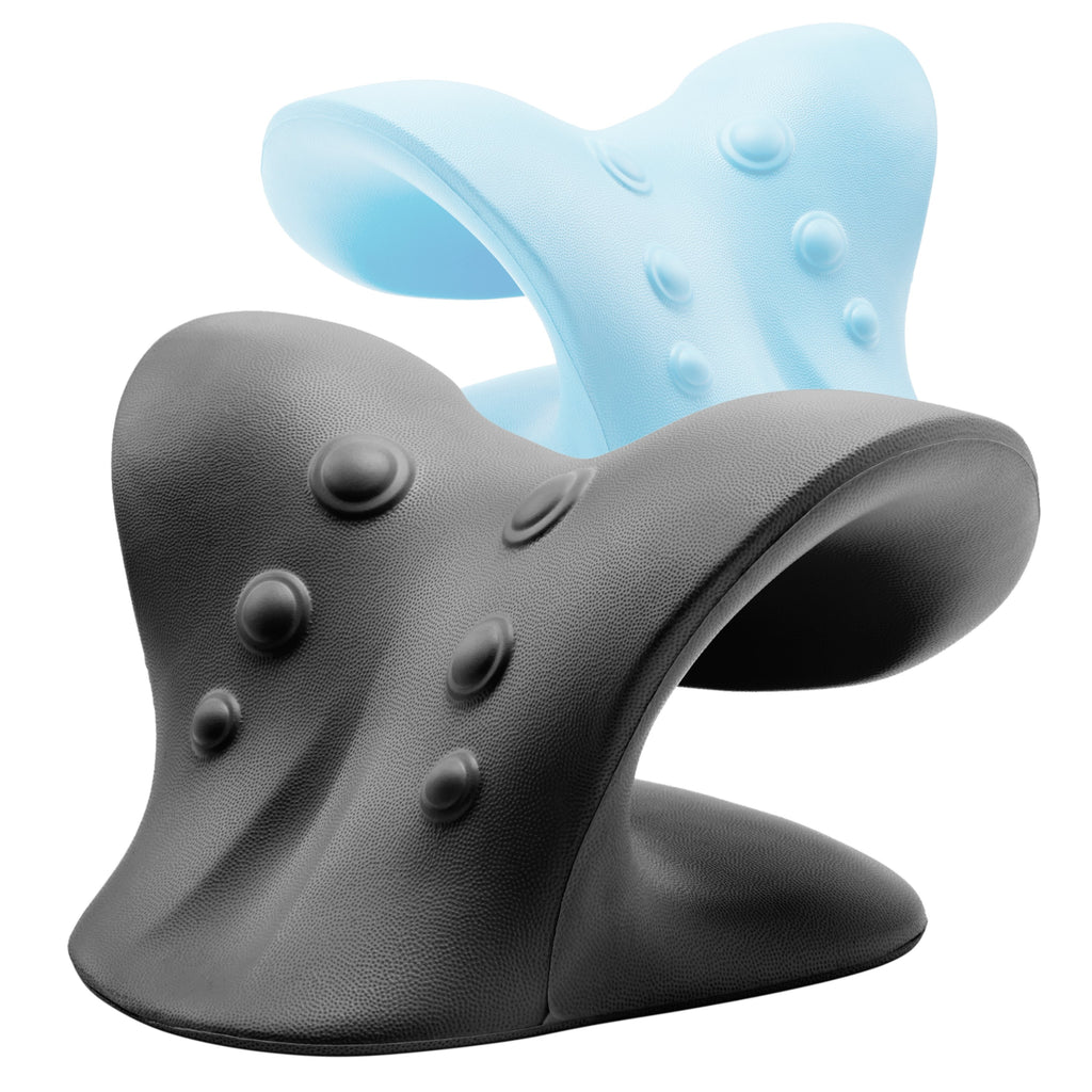 Vivid Green Nekstretcher- Massage kussen - Zwart