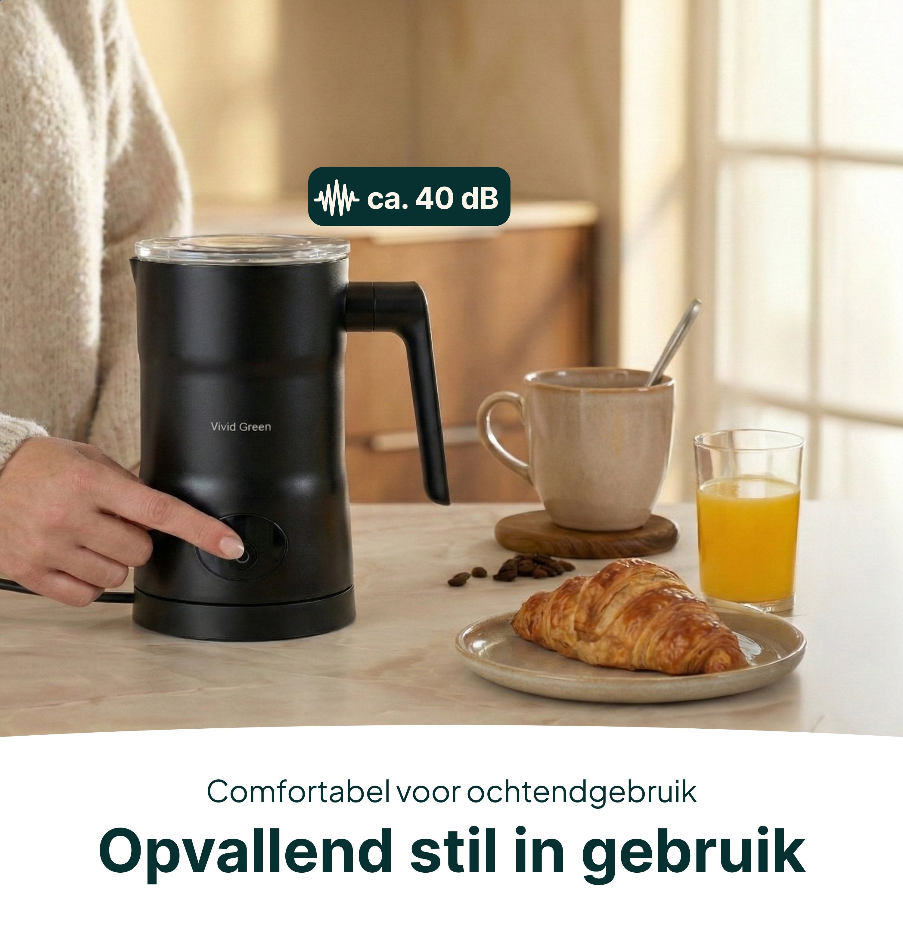 Vivid Green Melkopschuimer 350ML