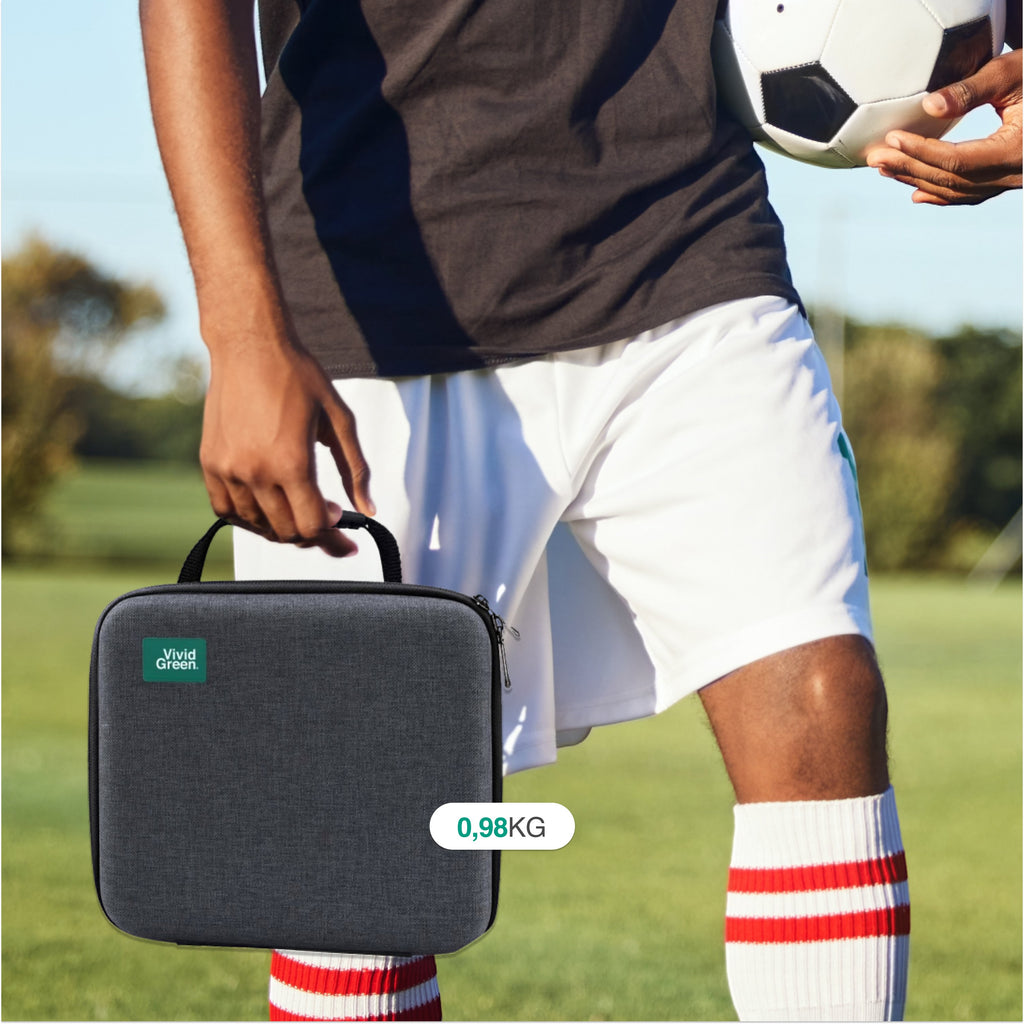 Vivid Green - Pro Massage Gun 12 Accessoires - Apparaat - Sport en Relax Massage - Draadloos � Professioneel - 12 mm - 2500 mAh � Zwart