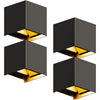 Wandlamp - 4 pack - Werkt op netstroom - 3000K - Voor binnen en buiten - Buitenlamp - Vivid Green