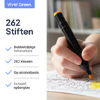 Twinmarkers 262 stuks voor volwassenen - Alcohol markers