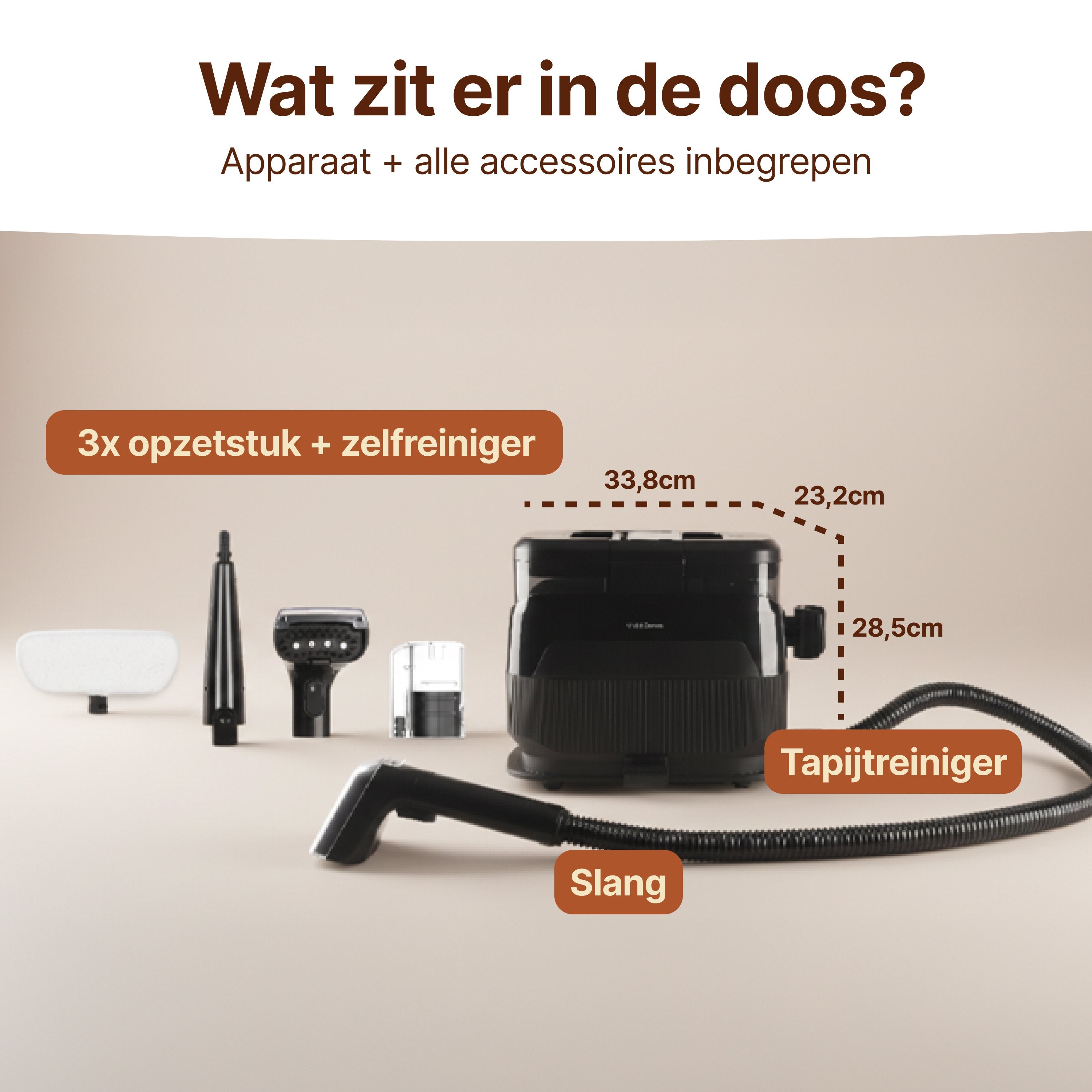 Vlekkenreiniger met Stoom